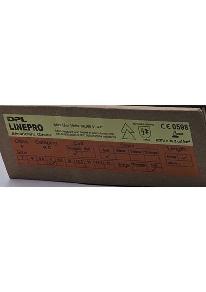 Linepro Izole Eldiven 40KV Og modelleri