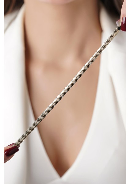 14 Ayar Altın Kalın Balıksırtı Bileklik