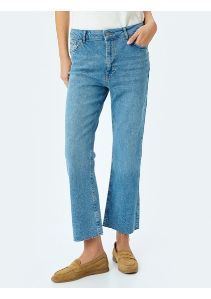 Yeni Sezon Crop Ispanyol Paça Bootcut Jean Pantolon - Kick Flare Jean