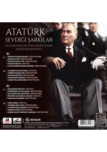 Atatürk'ün Sevdiği Şarkılar (Plak) fiyatları