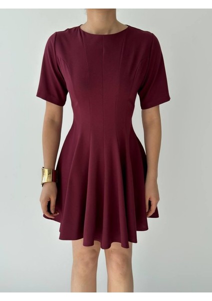 Crem Pliseli Elbise fiyatları