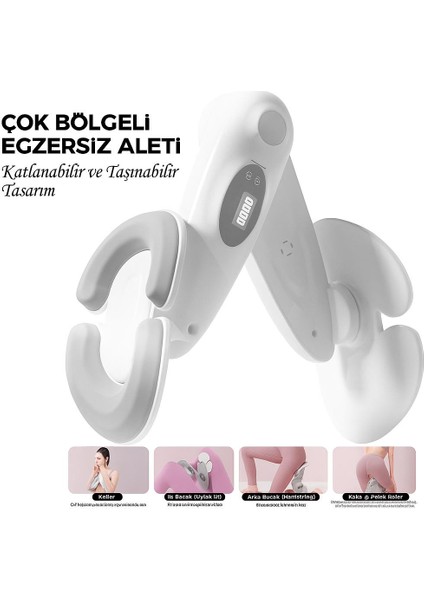 İç Bacak Egzersiz Aleti Thigh Master Kegel Cihazı Pelvik Taban Kas Aleti Kalça ve Kol Sıkılaştırıcı