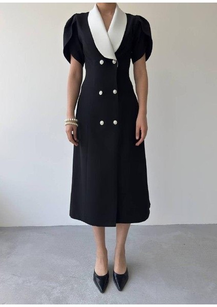 Reta Düğme Detaylı Elbise fiyatları