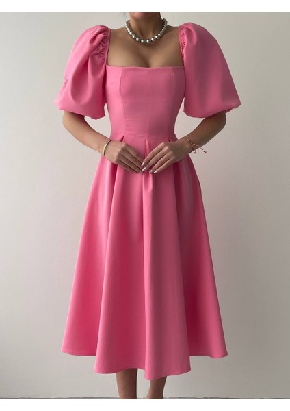 Benjamin Çan Etekli Midi Boy Elbise fiyatları