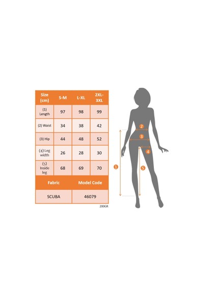 Kadın Yüksek Bel Desenli Dalgıç Pantolon