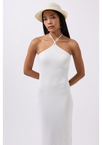 Çapraz Askılı Maxi Elbise modelleri