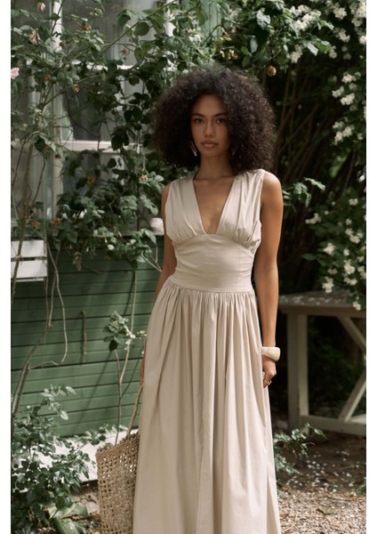 Emilia Korse Detay Taş Uzun Elbise modelleri