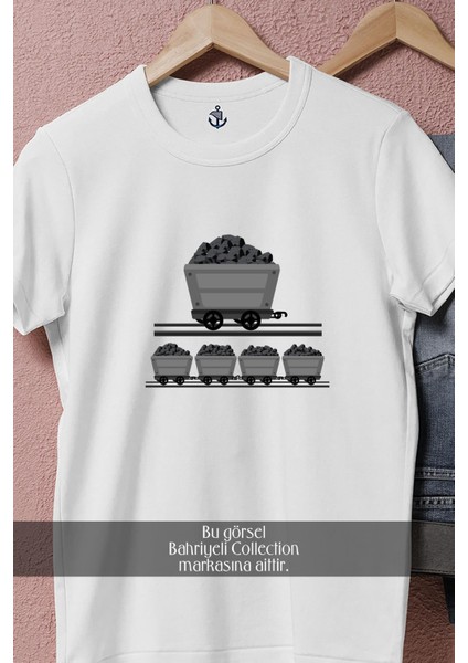 Oversize Kömür Madeni Madenci Tasarımlı Unisex T-Shirt fiyatları