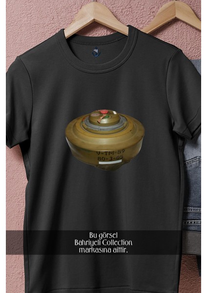 Oversize Anti Tank Mayını Tasarımlı Unisex T-Shirt fiyatları