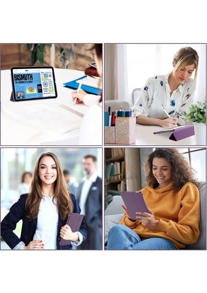 Apple iPad A16 11.nesil 2025 Smart Folio Cover Akıllı Uyku Modlu Pu Deri Standlı Tablet Kılıfı