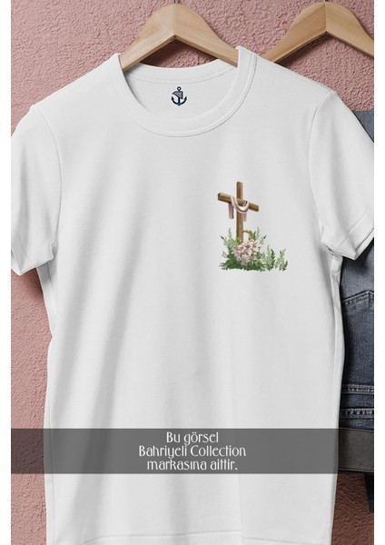 Oversize Hristiyan _ Haç _ Cross Cep Tasarımlı Unisex T-Shirt fiyatları