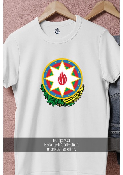 Oversize Azerbaijan Soviet Socialist Republic National Emblem Tasarımlı Unisex T-Shirt fiyatları