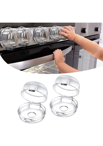Isıya Dayanıklı Plastik Ocak Düğme Koruyucu Düğme Kilidi Emniyet Düzeneği (5047)