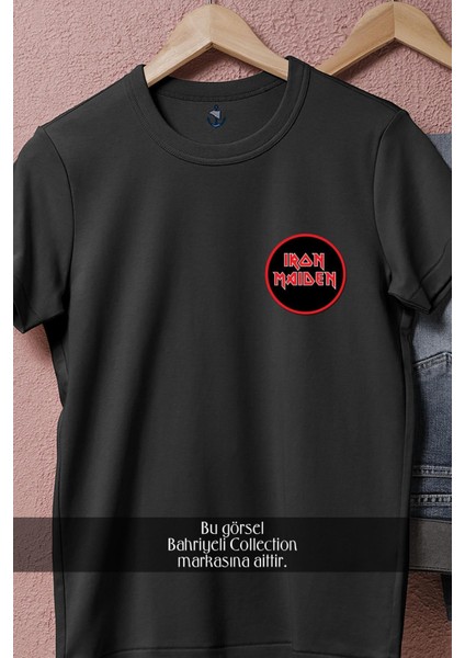 Oversize Iron Maiden Redblack Cep Tasarımlı Unisex T-Shirt fiyatları