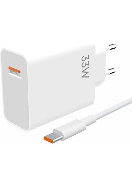 33 Watt USB Hızlı Şarj Başlık Adaptör + 1m Hızlı Şarj Kablosu Fast Turbo Qualcomm 3.0 Ms-11 Hızlı Şarj Göstergeli (Yerli Üretim)