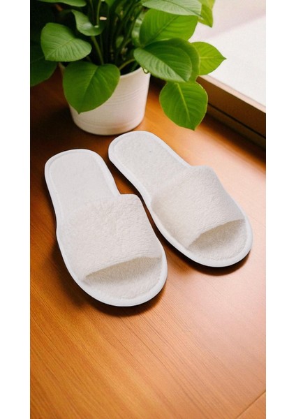 CozySteps Banyo Ve Ev Terliği – %100 Pamuk Havlu Kaymaz İnce Taban , Yüksek Su Emicilik