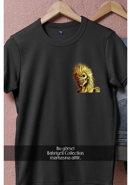Oversize Iron Maiden Icon Cep Tasarımlı Unisex T-Shirt fiyatları