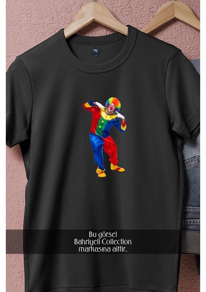 Oversize Palyaço Renkler Tasarımlı Unisex T-Shirt fiyatları
