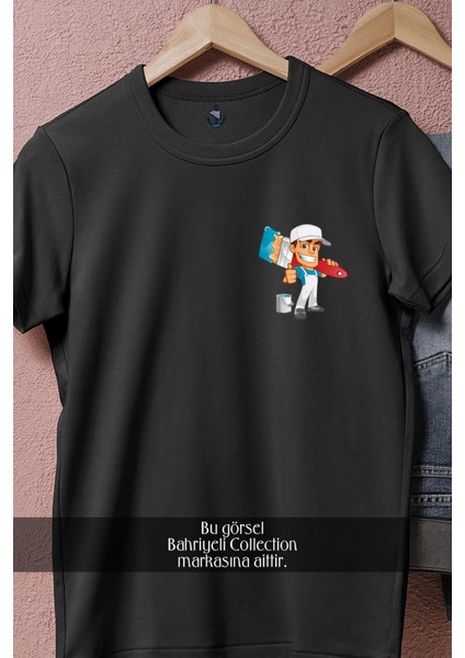 Oversize Ev Boya Badana Cep Tasarımlı Unisex T-Shirt fiyatları