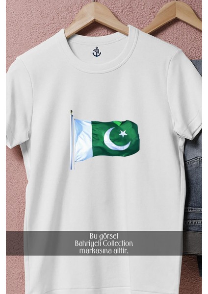 Oversize Pakistan Bayrağı Tasarımlı Unisex T-Shirt fiyatları