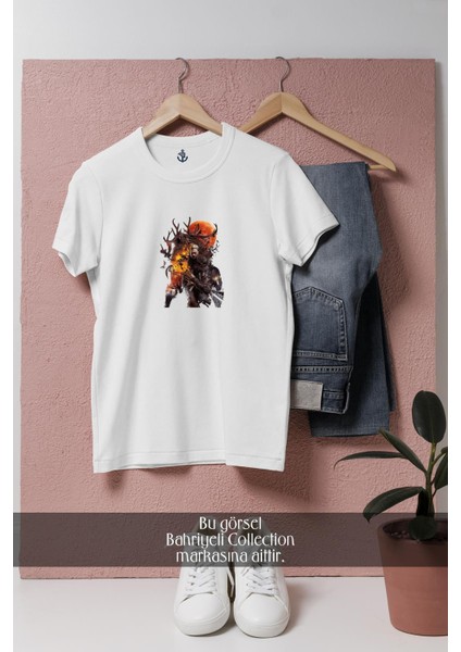 Oversize The Witcher 3- Wild Hunt Oyun Tasarımlı Unisex T-Shirt