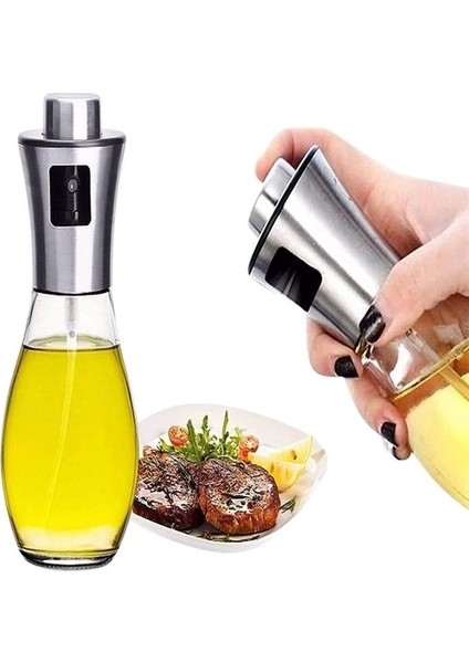 Çok Amaçlı Spreyli Sızdırmaz Cam Şişe Yağdanlık Limon Sirke Sos Püskürtücü Dağıtıcı Sprey (5047)