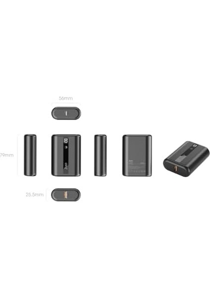 22.5W 10000MAH LED Ekranlı Mini Powerbank Taşınabilir Hızlı Şarj Cihazı