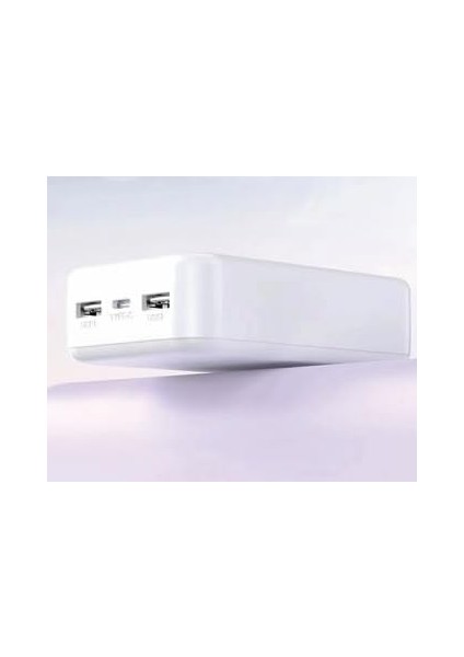 H006 20000 Mh Pd 27W ve USB 100W Fast Hızlı Şarj Dahili Type C ve Lightning Kablolu Dünya Standartlarına Uygun Polymer Batarya Birebir Amper LCD Göstergeli Powerbank
