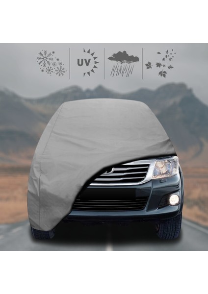 Toyota Hilux (2011 - 2015) Oto Branda Su Geçirmez Miflonlu Araba Brandası Klipsli Araba Çadırı