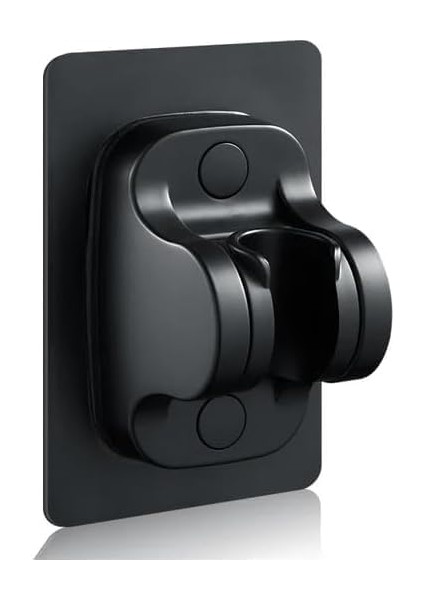 Yapışkanlı Duş Başlığı Askısı Tutucu Mafsal (Siyah)