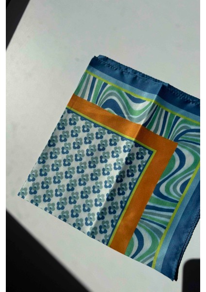 Geometrik Desenli Kiremit Bandana Fular fiyatları