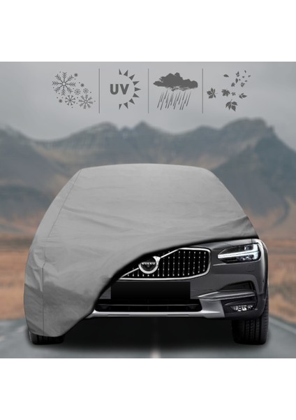 Volvo V90 Oto Branda Su Geçirmez Miflonlu Araba Brandası Klipsli Araba Çadırı