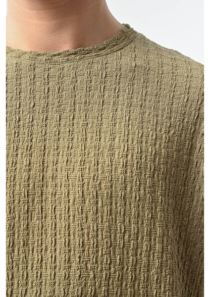 Bisiklet Yaka Dokulu Erkek T-Shirt fiyatları