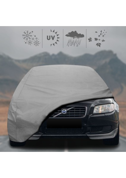 Volvo S80 (2006 - 2016) Oto Branda Su Geçirmez Miflonlu Araba Brandası Klipsli Araba Çadırı