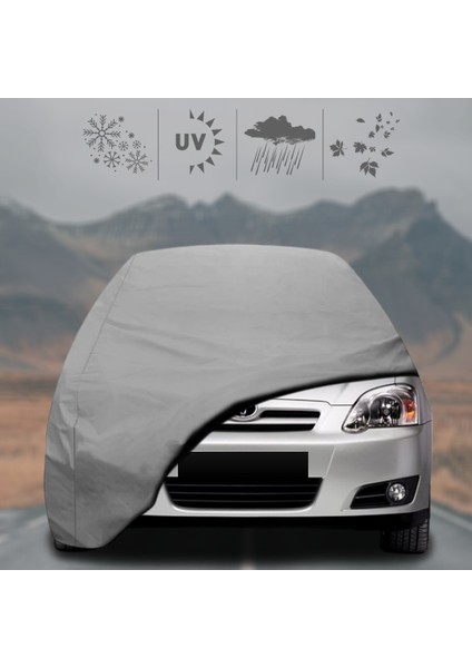 Toyota Corolla (2001 - 2006) Oto Branda Su Geçirmez Miflonlu Araba Brandası Klipsli Araba Çadırı