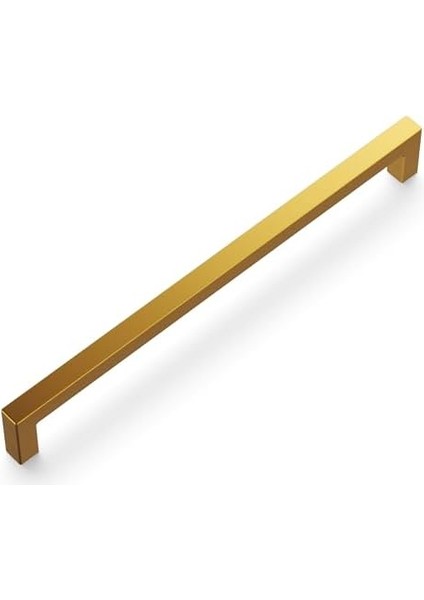Hardware 1 Paket Katı Çekirdek Mutfak Dolabı Çeker, Lüks Dolap Kolları, Kapı ve Şifonyer Çekmeceleri Için Donanım, 8-13/16 Inç (224MM) Delik Merkezi, Fırçalanmış Altın Pirinç, Işıklık