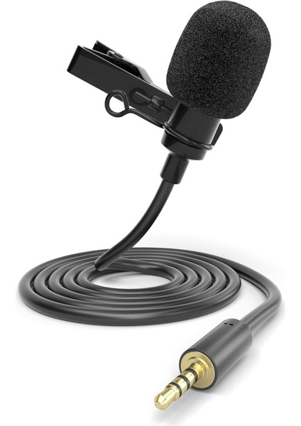 Akıllı Telefon ve Tabletler Için Lv-1 Yaka Mikrofonu 3,5mm (Mic) Canlı Yayın, Röportaj, Toplantı Youtube Için Mükemmel