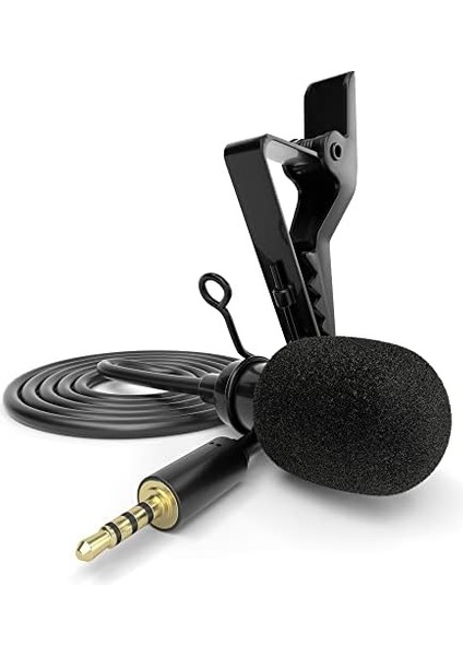 Akıllı Telefon ve Tabletler Için Lv-1 Yaka Mikrofonu 3,5mm (Mic) Canlı Yayın, Röportaj, Toplantı Youtube Için Mükemmel