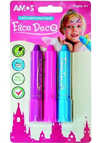 Face Deco Yüz Boyası - 3 Renk