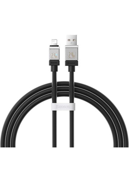 Coolplay Serisi Hızlı Şarj Kablosu USB To Ip 2. 4A, 1m, Siyah