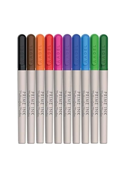 Prime Ink Multisurface 10'lu Klasik Markör