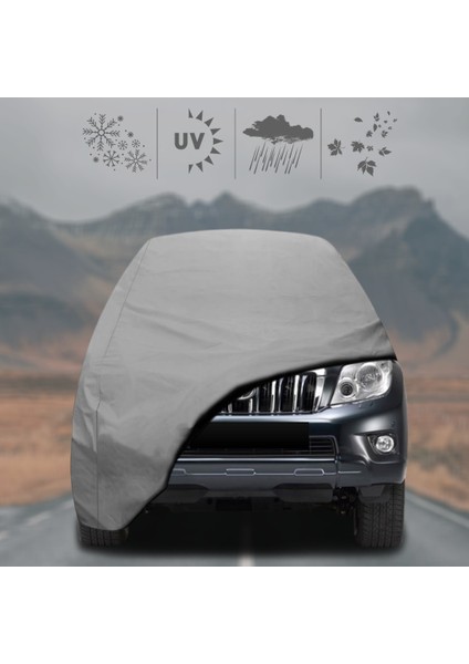 Toyota Land Cruiser J150 (2009 - 2017) Oto Branda Su Geçirmez Miflonlu Araba Brandası Klipsli Araba Çadırı