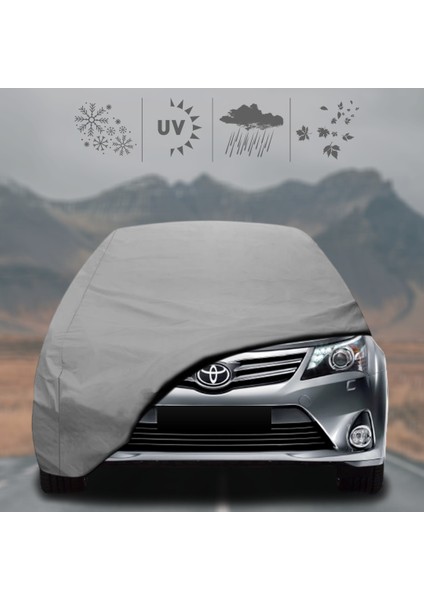 Toyota Avensis (2009 - 2018) Oto Branda Su Geçirmez Miflonlu Araba Brandası Klipsli Araba Çadırı