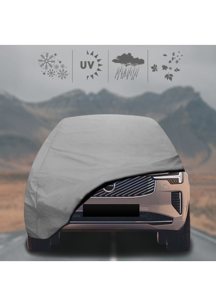 Volvo XC90 Oto Branda Su Geçirmez Miflonlu Araba Brandası Klipsli Araba Çadırı