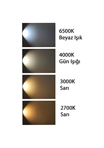 Ledvalue 6,9W(80W) PAR16 LED Spot Ampul Sarı 3000K - GU10 Duy