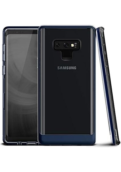 Design VRSN9CB Galaxy Note 9 Crystal Bumper Kılıf, Deep Sea Blue