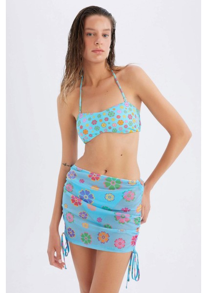 x Declara Çiçekli Tül Plaj Eteği C5795AX24HS fırsatları