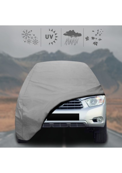 Toyota Highlander (2013 - 2019) Oto Branda Su Geçirmez Miflonlu Araba Brandası Klipsli Araba Çadırı