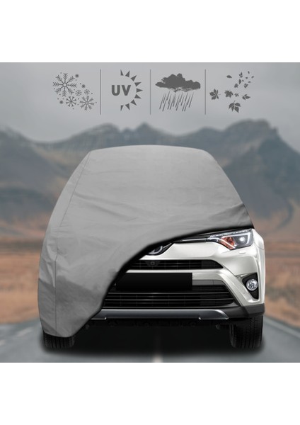 Toyota Rav4 (2012 - 2018) Oto Branda Su Geçirmez Miflonlu Araba Brandası Klipsli Araba Çadırı