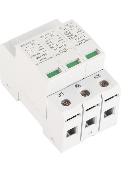 Aşırı Gerilim Koruma Cihazı 20‑40KA 3p 1000V Fotovoltaik Pv Gerilim Koruması Parafudr Koruyucu (Yurt Dışından) indirimleri